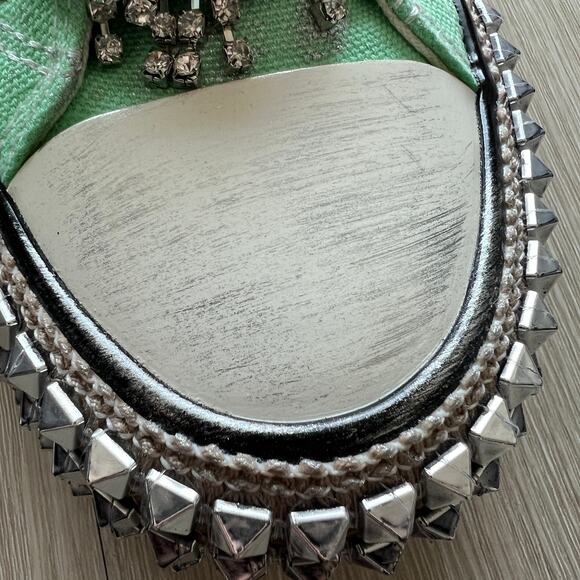 Nan-ku x Free People Cruise Studded Hi-Top Sneakers 37 US 7 Spring Mint NEW - Picture 6 of 13